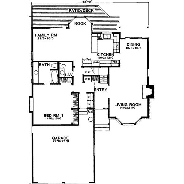 main floor house blueprint