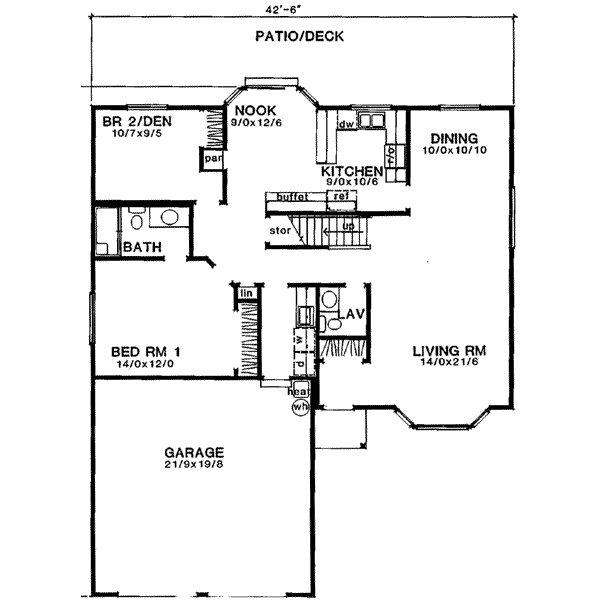 main floor house blueprint