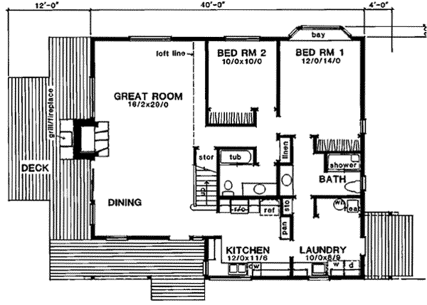 main floor house blueprint