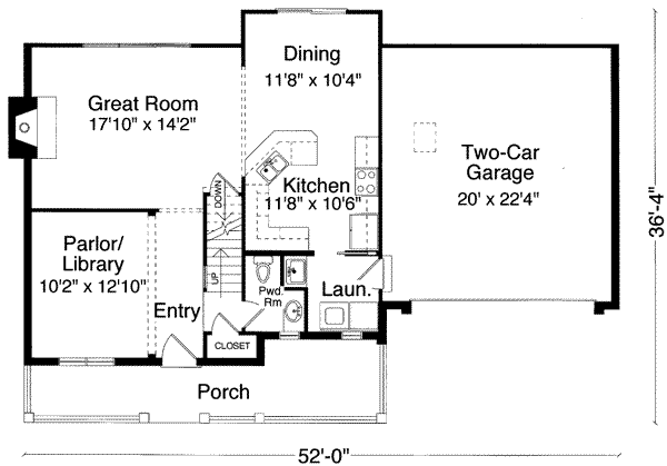 main floor house blueprint
