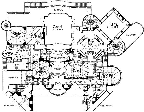 main floor house blueprint