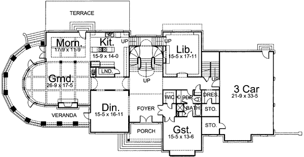main floor house blueprint