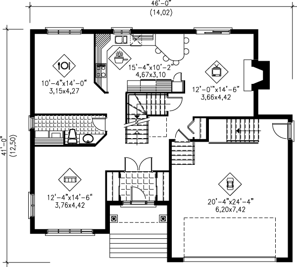 main floor house blueprint