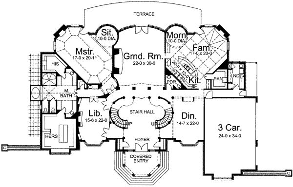 main floor house blueprint