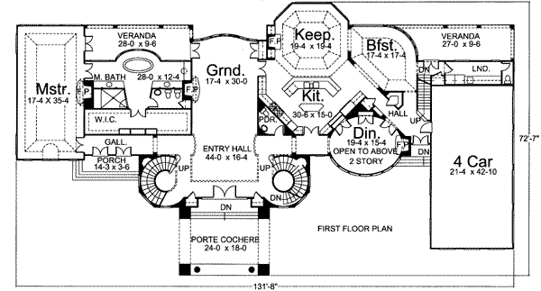 main floor house blueprint