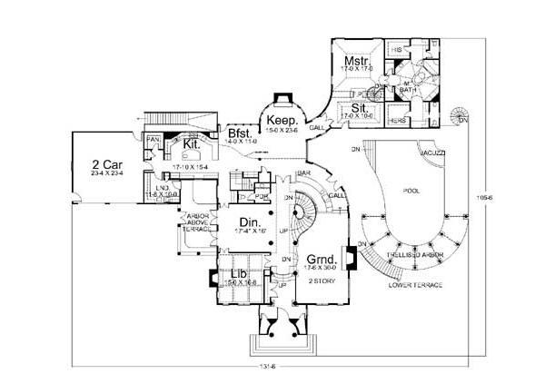 main floor house blueprint