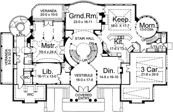 main floor house blueprint