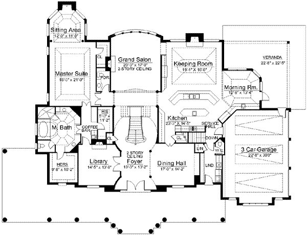 main floor house blueprint