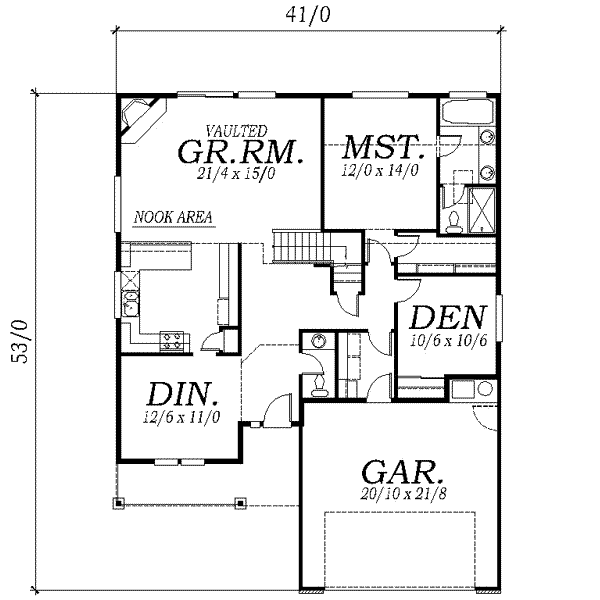 main floor house blueprint