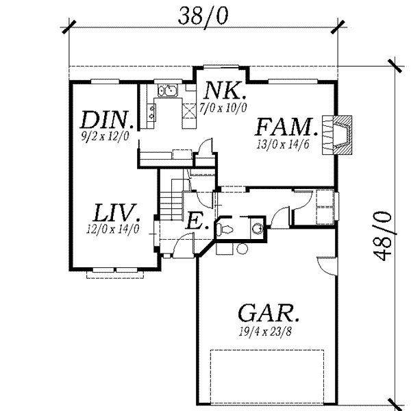 main floor house blueprint