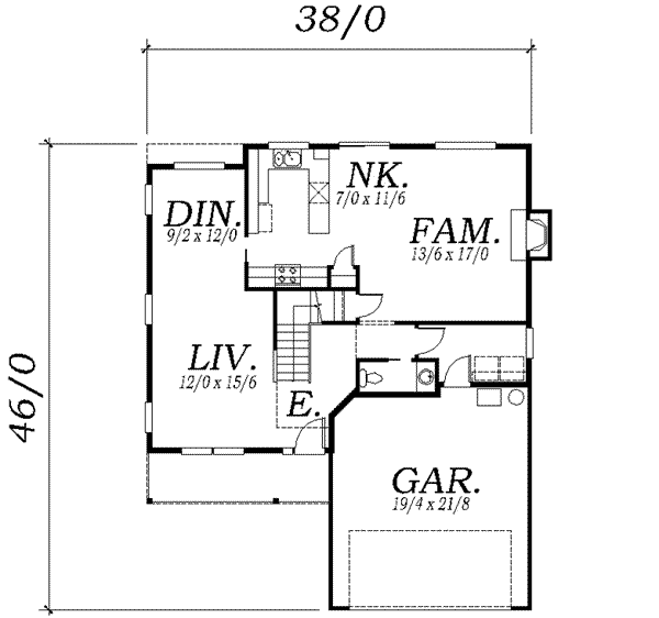 main floor house blueprint
