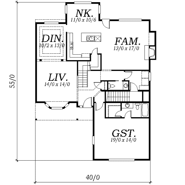 main floor house blueprint