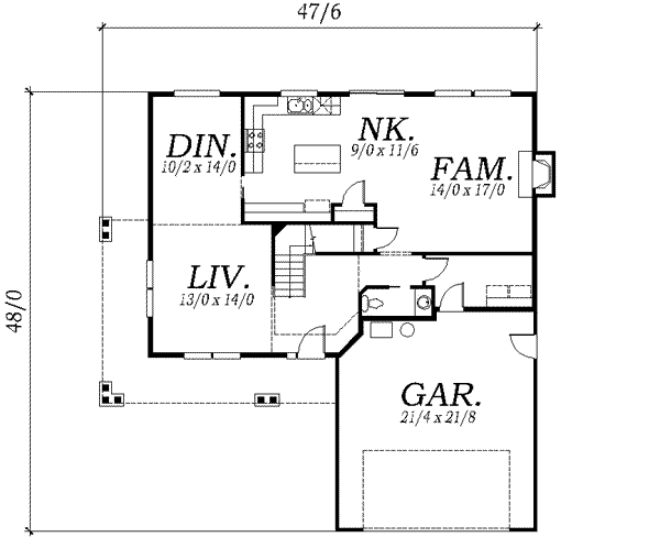 main floor house blueprint