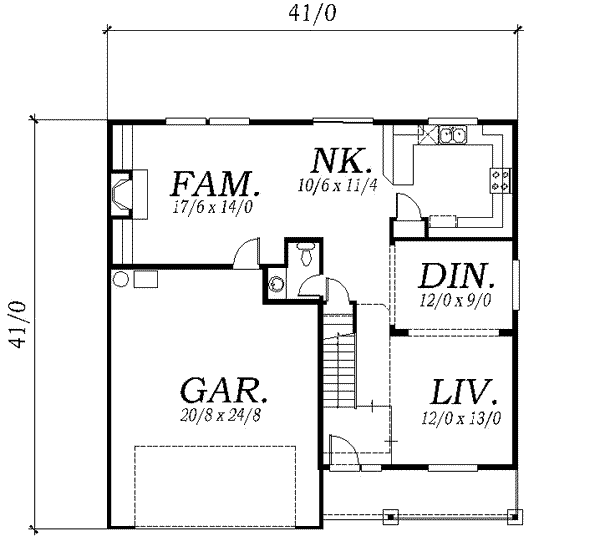main floor house blueprint