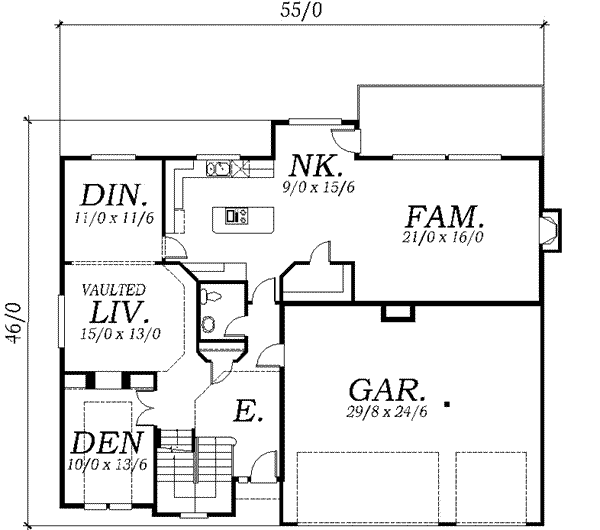 main floor house blueprint