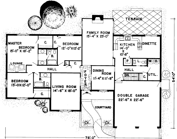 main floor house blueprint