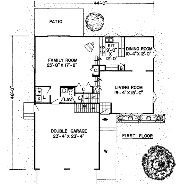 main floor house blueprint