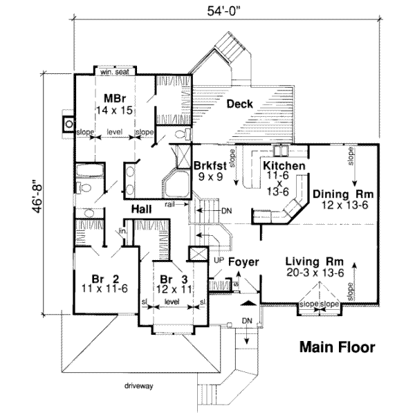 main floor house blueprint