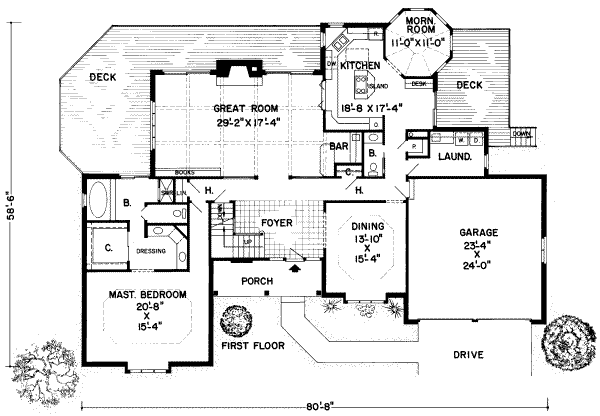 main floor house blueprint