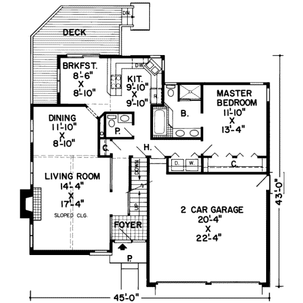 main floor house blueprint