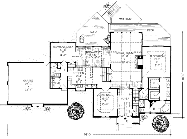 main floor house blueprint