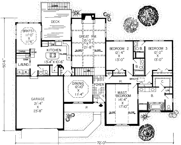 main floor house blueprint
