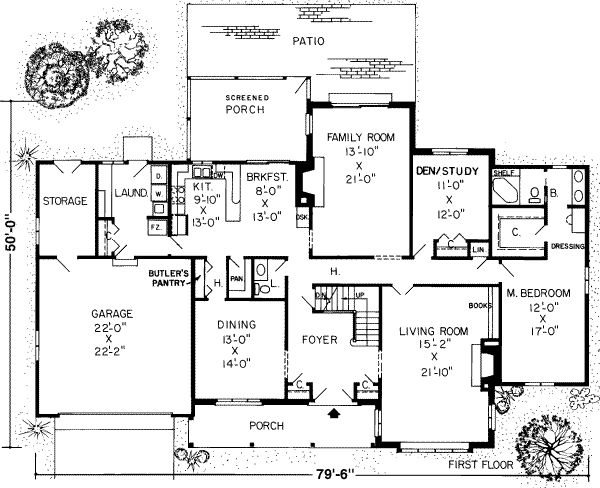 main floor house blueprint