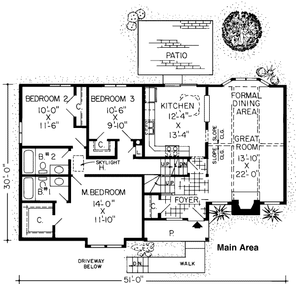 main floor house blueprint