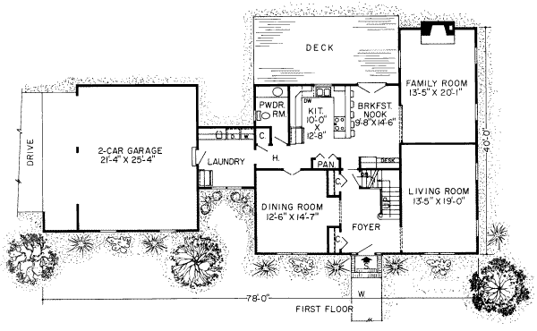 main floor house blueprint