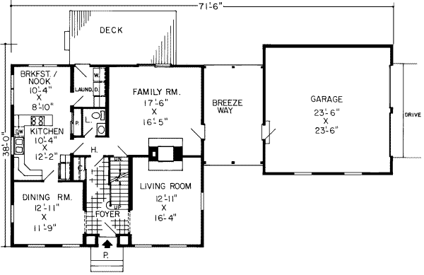 main floor house blueprint