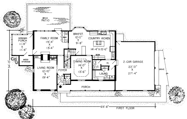 main floor house blueprint