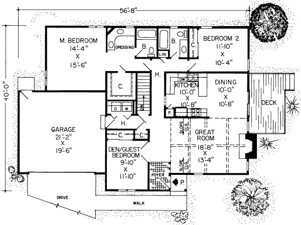 main floor house blueprint
