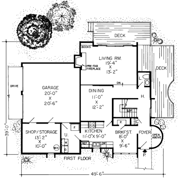 main floor house blueprint