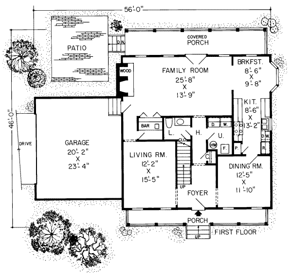 main floor house blueprint