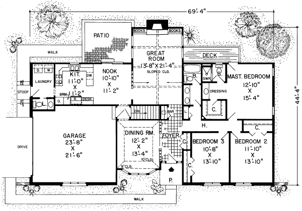 main floor house blueprint