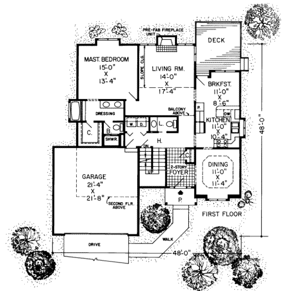 main floor house blueprint