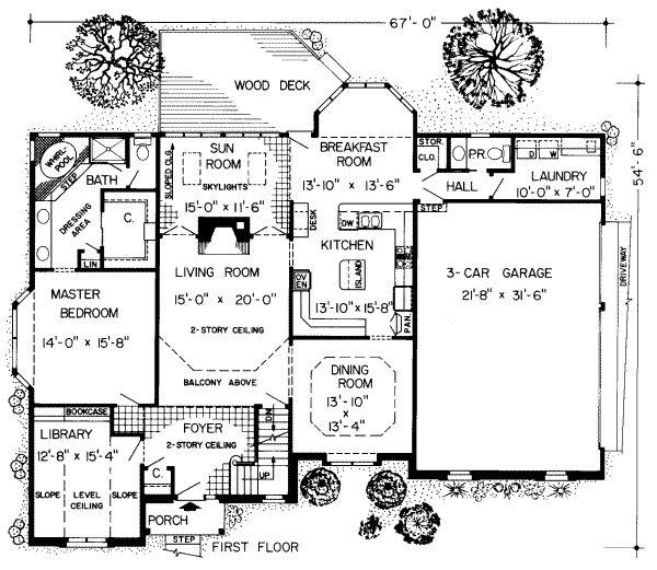 main floor house blueprint