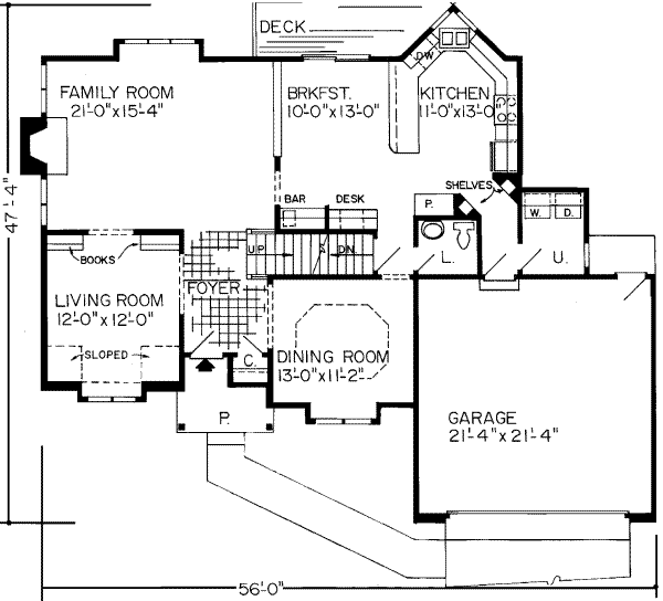 main floor house blueprint