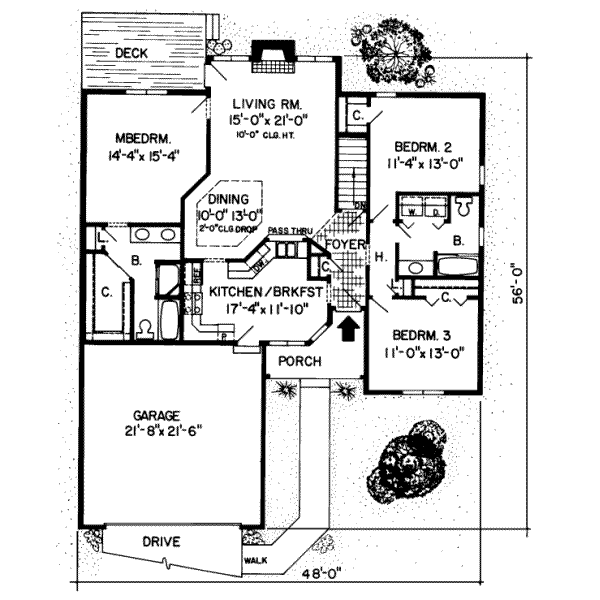 main floor house blueprint