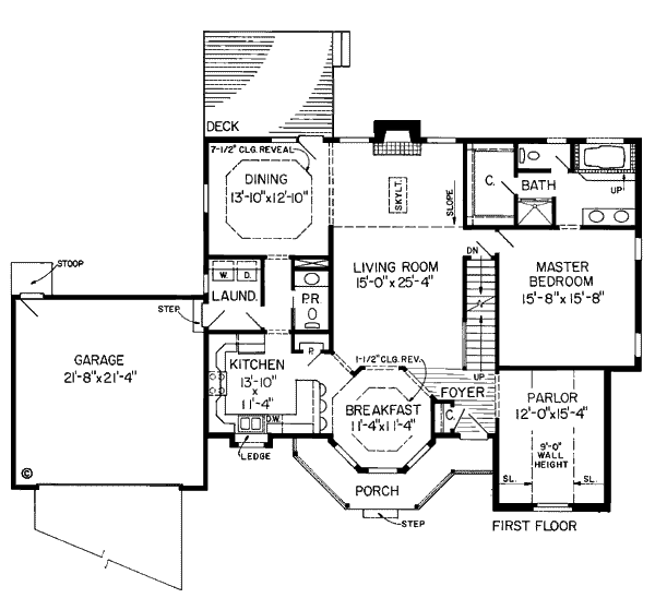 main floor house blueprint