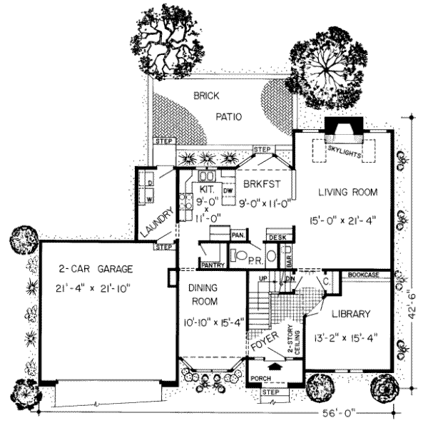 main floor house blueprint