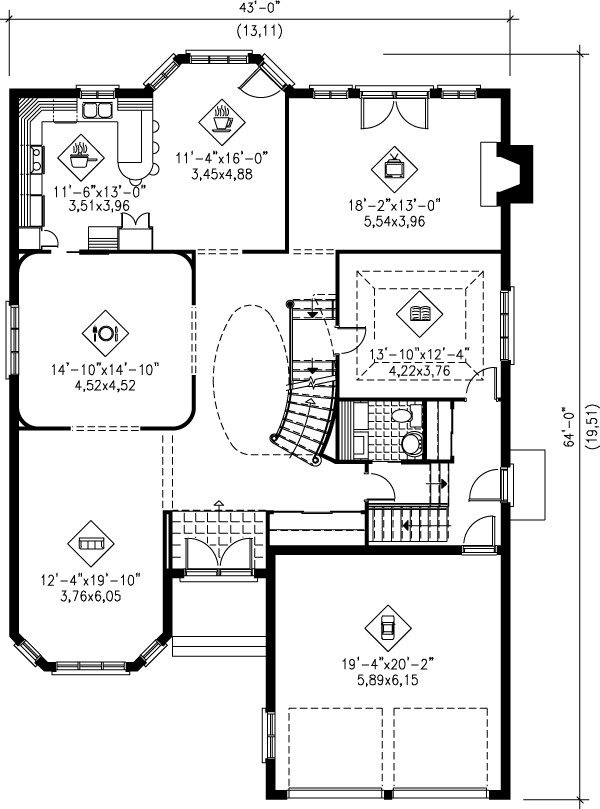 main floor house blueprint