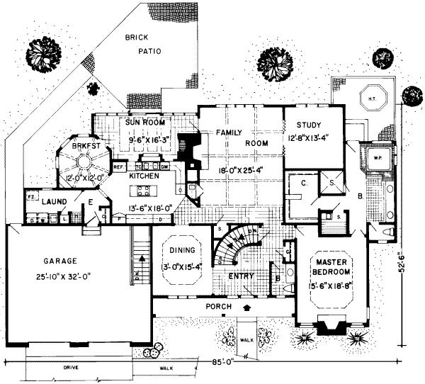 main floor house blueprint
