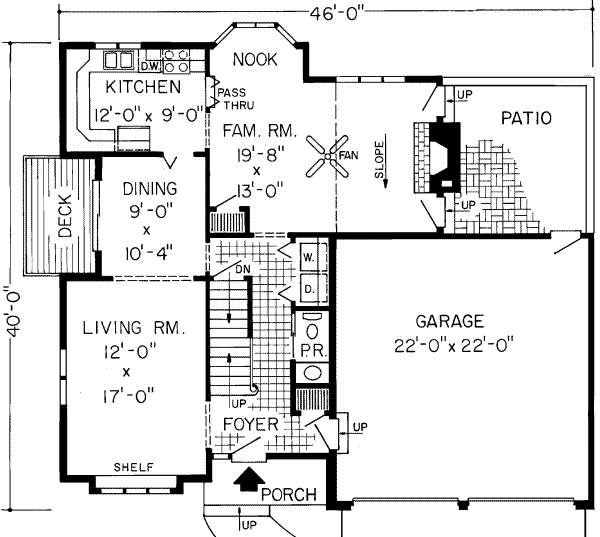 main floor house blueprint