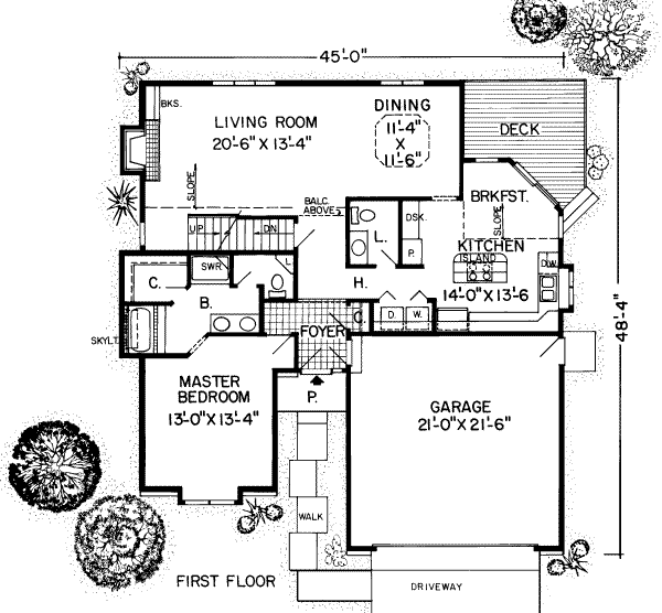main floor house blueprint