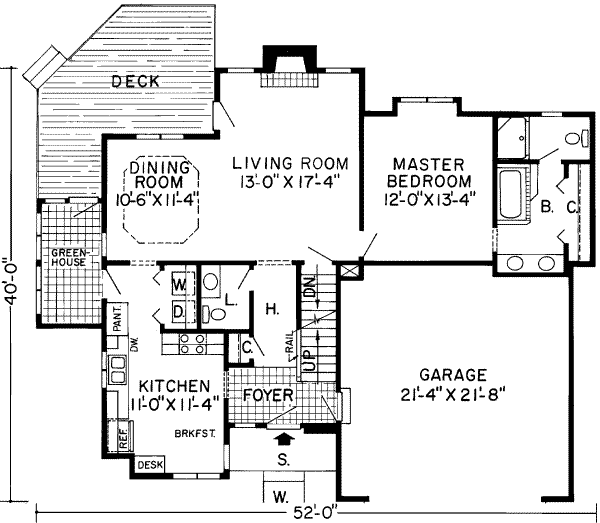 main floor house blueprint
