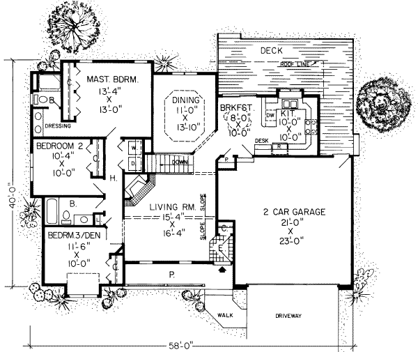 main floor house blueprint