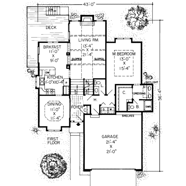main floor house blueprint
