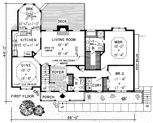 main floor house blueprint