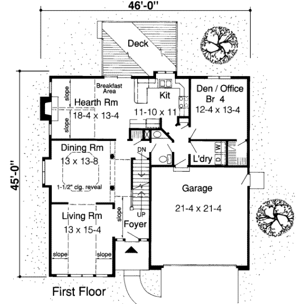 main floor house blueprint